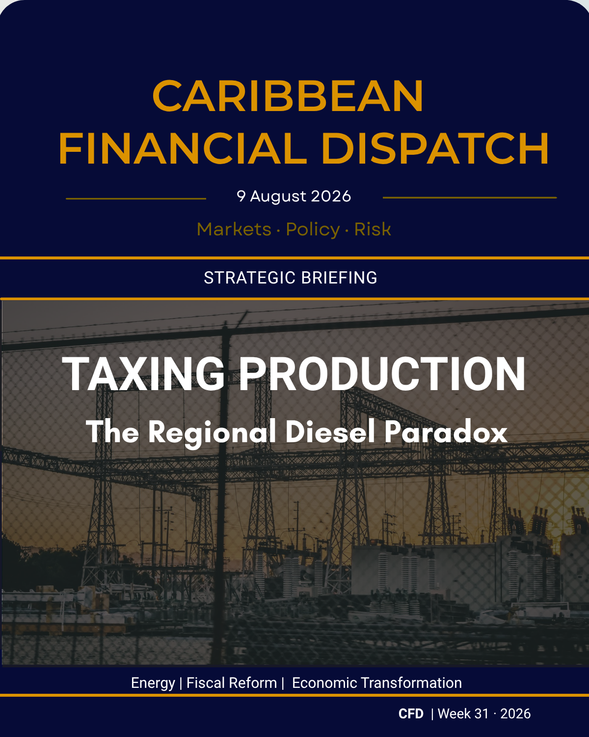 Caribbean Financial Dispatch — 9 August 2026 — Taxing Production